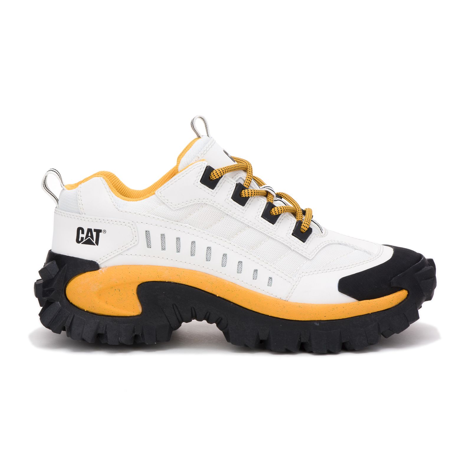 Caterpillar Shoes South Africa - Cat Men's Intruder Sneakers White Yellow PX4538210